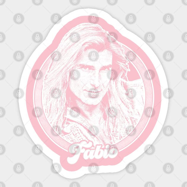 Fabio Lanzoni / Retro Style Fan Design Sticker by DankFutura